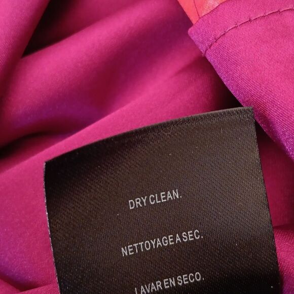 Tahari Petite Abstract Fuchsia Dress - Picture 11 of 12